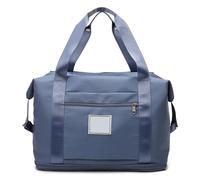 21L Sporttasche Faltbare Reisetasche mit Nassfach Weekender Tasche mit Erweiterbarem Doppelschicht Trainingstasche Wasserdicht Gym Travel Bag Oxford Stoff Handgepäck Yoga Tasche für Damen Herren,