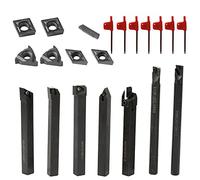 21PCS Carbide Inserts Holder Boring Bar Wrenches Lathe Turning Tools Improve Work Efficiency Easy to Use for Various Needs