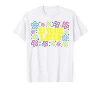 21st Birthday 21 Years Later T-Shirt tee for Men Women Funny Camiseta gráfica económica, Hombre, Blanco, XL