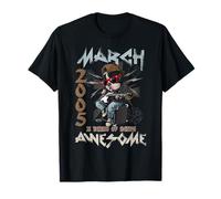 21st Birthday Dog Lover March 2005 Vintage 21 Years Old Camiseta