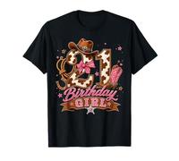 21st Birthday Girl Pink 21 Years Old Cowgirl Western Rodeo Camiseta