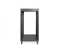 DIGITUS DN-48002 - Rack de Audio - 19 Pulgadas - 21U - Rack de Equipo Universal - para Accesorios de Audio y vídeo - Sin Montar - Carga máxima 136 kg - con Ruedas - Negro