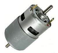 21V 755 Motor eléctrico máquina de pulir 5mm doble eje alto para mini taladro para bricolaje pulido corte metal madera trabajo plata kit de herramientas