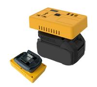 21V to 200-220V Battery Inverter for Electric Tools, Power Tool Battery Converter with Multifunctional Outlet, Portable Adapter for Charging Phones Fans and Other Devices on The Go