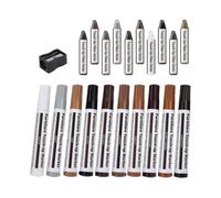 21x Furniture Repair Wood Repair Markers Touch Up Repair Pen Markers And Wax Sticks,forstains,scratches,woodfloors,tables,carpenters,bedposts