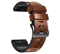 22 26MM Leather Silicone Watch Band Straps For Garmin Fenix 6X 6 Pro 7X 7 5 5X Plus Smartwatch Easyfit Wristband Bracelet Correa