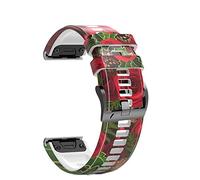22 26mm Smart Watch Band For Garmin Fenix 7 7X 6 6XPro 5X 5 Plus 3HR Descent Mk2 Quick Release Bracelet Printing Silicone Straps