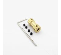 22 333 17456 mm Junta de acoplamiento de latón para modelos RC, compatible con barco, coche y robot, incluye 4 tornillos (2 mm a 3 mm)
