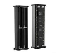22.5W Dual-Output Power Bank Housing for 4x21700 Flat Lithium Batteries with PD 20W Charging and LED Indicator (negro)