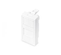 22.5x45mm 1-port shutter with transp. label field for DN-93802-5, content: 1x shutter, RAL 9003