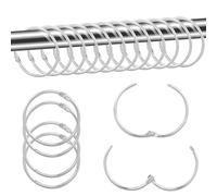 22 anillos de cortina de metal para cortina de ducha, anillos colgantes para ventana, puerta, cortina de ducha, diámetro interior de 50 mm