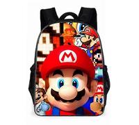 (22) Anime Super Mario Luigi Peach Bowser Koopa Yoshi Cosplay Disfraz Mochila Computadora Bolsa Escolar