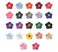 22 apliques de flores de girasol, parches bordados para ropa, accesorios de moda para decoración de ropa, se pueden utilizar para coser o planchar.