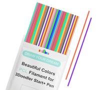 22 colores 3D Doodler Minas para bolígrafo 3D 3Doodler Start - Filamento PCL de baja temperatura de impresión, 15 cm x 22 unidades, perfecto para proyectos creativos, cumpleaños infantiles y