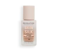 Makeup Revolution, Skin Silk Serum Foundation, Light to Medium Coverage, Contains Hyaluronic Acid, F12, 23ml