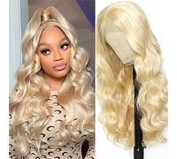 22 inch Blonde Peluca Cabello humano Pelucas para Pelucas para mujer 613 Honey Blonde Lace Front Peluca transparente Body Wave Lace Pelucas mujeres