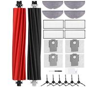 22 Kit de Recambios para Roborock S8 Pro Ultra,1 Grupo de Cepillos Principales, 4 Filtros, 6 Cepillos Laterales, 4 Trapos, 4 Bolsas de Polvo, 1 Pequeño Peine, 1 Destornillador