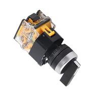 22 Mm 3 Posición Restablecimiento Automático Selector de Interruptor Giratorio LA38 20BX33 para Circuitos Eléctricos