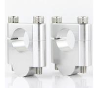 22 mm 7/8 "Montaje en la Abrazadera del Elevador del manejo Compatible con YZ125 YZ250 YZ250F YZ450F XT250 XT225 SR250 SR400 SR500 FMX 650 BT 1100 Motorcycles(Silver Riser 30mm)