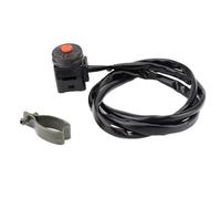 22 mm 7/8 pulgadas Motocicleta universal Inmisionador de asesinato Rojo Push Botón Compatible con ATV ATV Atv Motocross Dirt Bike Controller
