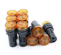 22 mm DC 12 V/24 V de color rojo/amarillo/verde LED intermitente Zumbador Piloto Panel Indicador Luz