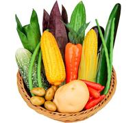 22 PCS Vegetales Artificiales Plástico Modelo Falso Simulación De Alimentos para Alimentos para La Cocina En Casa Armario Decoración De Navidad Centropez