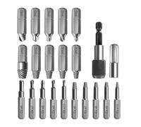 22-Piece Screw Extractor Set - Manual Tool for Broken Screws | Damaged Screw Remover with Stořage Box, Pořtable | For Bolts