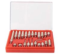 22 piezas de contacto indicador de prueba de acero inoxidable, juego de puntos indicadores de cuadrante, herramienta de medición de precisión de 0,01 mm, aguja de calibre de