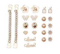 22 piezas de flores de diamante zapatos decoraciones, zapatos de cueva diamantes flor zapatos hebillas de zapatos, decoraciones creativas de bricolaje, accesorios de diamante de moda para zapatos de