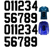 22 Piezas Números Termoadhesivas para Ropa Planchar 0 al 9 Números de Transferencia de Calor Parches Ropa Termoadhesivos Grandes Uniforme del Equipo Camiseta Fútbol Baloncesto (Negro, 8 Pulgadas)