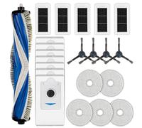 (22 Piezas) X5 Omni Repuestos Compatibles con El Robot Aspirador ECOVACS DEEBOT X5 Pro Omni, 1 Cepillo Giratorio, 4 Cepillos Laterales, 7 Bolsas para el Polvo, 5 Filtros, 5 Mopas, Kit de Accesorios