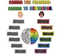 22 Pósters de Mentalidad de Crecimiento para Aula/Hogar | Refranes Positivos en Español | Decoración Educativa para Profesores y Estudiantes | Kit de Regreso a Clases