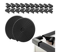 22 protectores de cantos autoadhesivos para bebés, protectores de esquinas de mesa infantiles, perfil protector de esquinas autoadhesivas, para muebles, esquinas y cantos, protege a los bebés