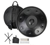 22 Pulgadas Handpan Drum, Tambor De Lengua De Acero, Percusión De Tambor Handpan En Re Menor, 432 Hz/440 Hz Instrumentos De Percusión Para Adultos Y Principiantes(B-432Hz,9Notes)