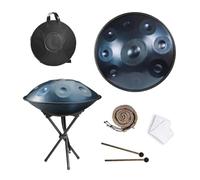 22 Pulgadas Tambor De Mano, 9/10/12 Notas Tambores De Acero Para Handpan En Re Menor, Percusión De Tambor Handpan, Para Sanación Con Sonido, Meditación Personal, Yoga(B,432HZ/10Note)