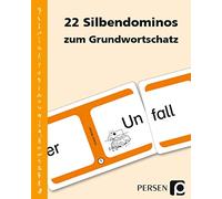 22 Silbendominos zum Grundwortschatz: 1. und 2. Klasse