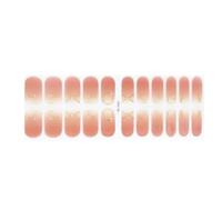 22 Tips Adhesivos de Gel Semicurado, Wraps Cobertura Total | Wraps de gel de color sólido para cobertura total, curado con lámpara LED(55)