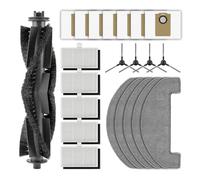 (22 unidades) MS1 MAX piezas de repuesto compatibles con robot aspirador MONSGA MS1 MAX, 1 cepillo de rodillo, 4 cepillos laterales, 7 bolsas de polvo, 5 filtros HEPA con filtros de espuma, 5