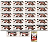 22 x Novi Fondentenero Ripieno, chocolate extremadamente amargo relleno con crema oscura, 72% cacao, 105 g + lata italiana gourmet Polpa di Pomodoro de 400 g