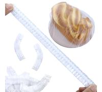 220 bolsas reutilizables de plástico, film transparente con goma, capuchas elásticas para alimentos, gorro de ducha desechable