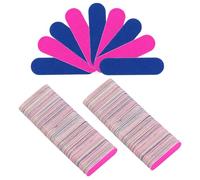 220 limas de uñas profesionales, limas de uñas de cuidado profesional, limas de uñas desechables de doble cara 180/240 grano, minilimas de uñas profesionales para uñas de gel naturales