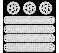 220 unidades de arandelas de plástico, discos aislantes de plástico, Placas de Soporte PP para Fijación de Paneles de Espuma, Material Aislante y Techos,Disco aislante de techo, 45x45 mm