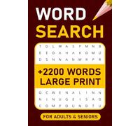 2200+ Words, Large Print Word Search Puzzles: 75 Themed Puzzles for Adults & Seniors | Stress Relief & Easy-on-the-Eyes Fun