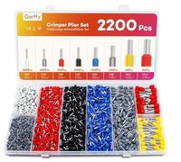 2200Pzs Terminales Eléctricos, OctBird Crimp Terminal con Aislados,Crimpadora Cable Electrico 0,5 mm²-10 mm² con Caja de Surtido, Terminales de Cable Conectores de Engarzado Automotrices