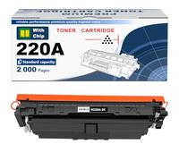 220A Cartucho de Tóner Negro [con Chip] Compatible para HP 220A W2200A 220X W2200X para Color Laser Pro 4202dw 4202dn MFP 4302dw 4302fdw 4302fdn Impresoras | W2200A (Negro)
