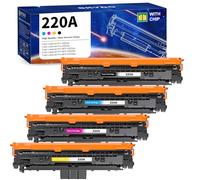 220A Tóner Compatible para HP 220A W2200A 220X Cartucho de Tóner con Chip para Color LaserJet Pro 4202dn 4302fdn MFP 4302dw 4302fdw 4202dw 4202dn 4302fdn, Toner W2200A W2201A W2202A W2203A