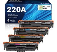 220A Toner MFP 4302fdw Compatible para HP 220A 220X Toner Color Laserjet Pro MFP 4302dw 4302fdw 4202dw 4202dn 4302fdn Negro Cian Amarillo Magenta, Cartucho de tóner W2200A W2201A W2202A W2200A W2200A