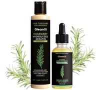 220ml Champu Romero,Set Rosemary Shampoo con 60ml Aceite Capilar de Romero | Champu Anticaida Mujer Hombres,Fortalece las Fibras Secas y Dañadas