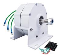 220v,Generador de imanes permanentes pequeños de 12 V 24 V 48 V, Bajas RPM 400R / min 12000W 3 Fases sin Engranajes para turbina eólica Horizontal de Bricolaje