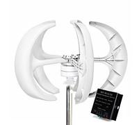 220v,Generador de turbina eólica del eje vertical 1000W-1500W, 5 palas eficientes pequeña turbina eólica vertical para la generación de energía al aire libre de la fábrica 12V 24V 48V 220V